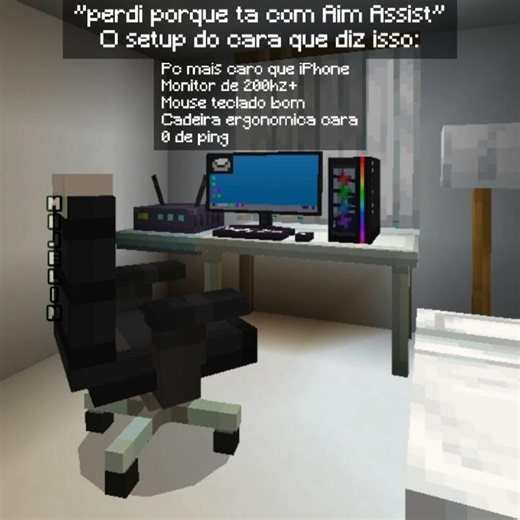 CULPA DO AIM ASSIST? #minecraft #minecraftmemes #minecraftshorts #memes #fps #aimassist #trending