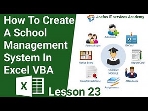 How To Create A School Management System in Microsoft Excel | Step-by-Step Tutorial" Lesson 23