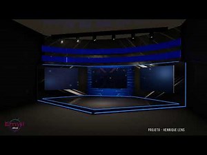 Cenário virtual para live , programa, tv web eventos