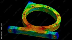 Mechanic simulation engineering - Stress and breakpoint analysis of Base under force and moment conditions