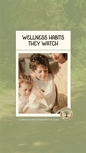 Dr. Patty Denault, DC on Instagram: "Healthy habits start with what kids see every day. 👀 When parents take care of their own bodies, kids learn that wellness is a priority, not a task. Model simple actions like drinking water, practicing gratitude, or scheduling adjustments as part of your routine. 💧 Families who view wellness as teamwork create homes filled with balance and intention. Want more doable ways to bring healthy habits into your family routine? Comment "wellness" for our FREE Fami