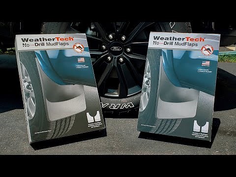 WeatherTech No Drill Mud Flaps, Front and Rear Installation for my Ford F-150