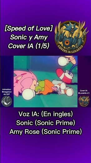 [Speed of Love] | SonAmy English Cover Parte 1 [Sonic AI Cover] (Sonic Frontiers Voices) [Remake]