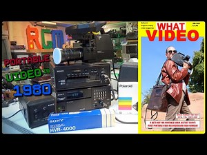 Sony's first consumer Portable Betamax Video in 1980 Sony SL-3000UB HVC 3000P Trinicon Video Camera