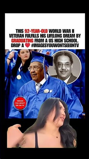 92-Year-Old WWII Veteran Receives Honorary High School Diploma After 70 Years! 🎓💛