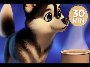 30+ Minutes of Cozy Holiday Songs for Kids | Calm Winter Christmas Holiday Music & Cute Animals