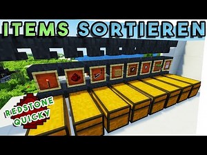 Item Sortier und Filter Lagerplatz bauen - Was schief gelaufen- Redstone Quicky german