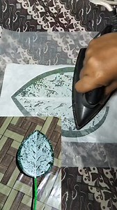 Cara membuat tulang tengah daun hias aglonema snow White 🍂👇🍂 #Craft #diy #handmade #ornamentalleaves #Handycrafts | Silha Crafts