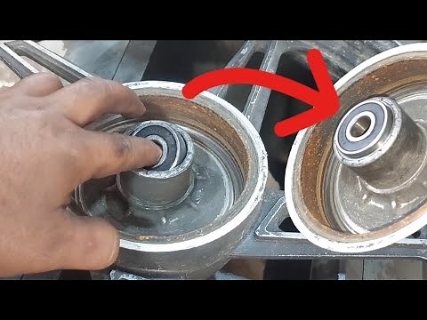COMO RECUPERA UN RIN DE MOTO REPARANDO EL AJUSTED DEL RODAMIENTO..
