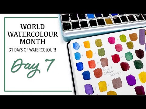Mix It Up! - Day 7 (31 Days Of Watercolour Practice)