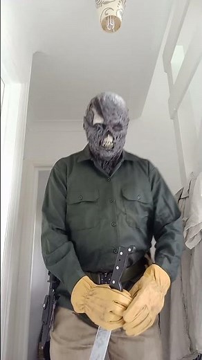 Jason Voorhees part 6 costume with Jason part 6 Kyle Huculak silicone mask #shorts