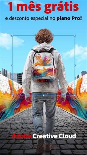1 mês grátis para estudantes no plano Pro. Tenha mais de 20 apps criativos para estudar com liberdade | Adobe Brasil