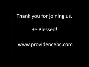 Providence Baptist Church Virtual Worship 9:00 AM