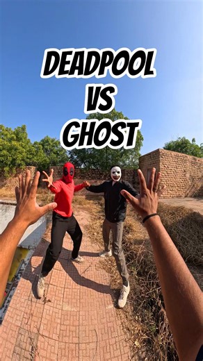 Deadpool vs Ghost 😱🎈 #hnm#securityguard#parkour#run#angry#america#usa#viral#funny