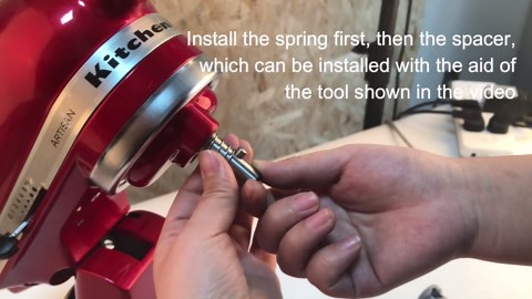 2 Pack Stainless Steel Spring and Washer for Kit-chenaid Stand Mixer 3.5/4/5/6/7/8 Quart - Quick Install Accessories and Upgrade Parts Kit