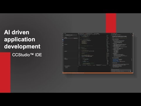AI driven application development with CCStudio™ IDE