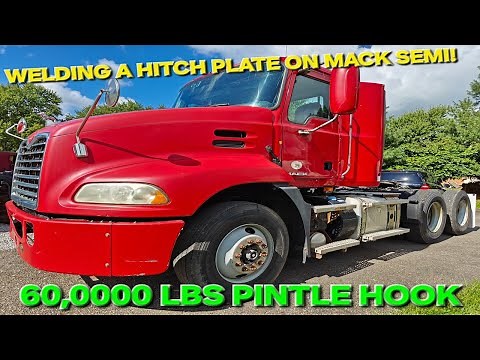 MACK GETS A HITCH PLATE WITH 60,000LBS PINTLE HOOK!
