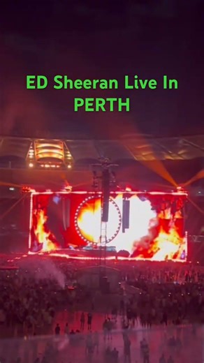 Ed Sheeran Live performance great pyrotechnics #concert #live #liveconcert #music🎤🎸🥁👂🔥