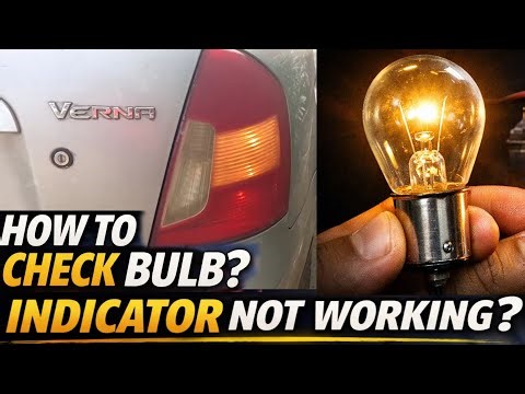 Car Indicator Not Working? Check Bulb with Battery & Wire