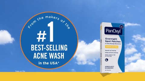 PanOxyl PM Overnight Spot Patches, Advanced Hydrocolloid Healing Technology, Fragrance Free, 40 Count Pack of 1