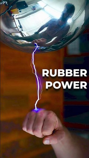 Insane 500,000v from rubber (Van De Graaff BUILD)