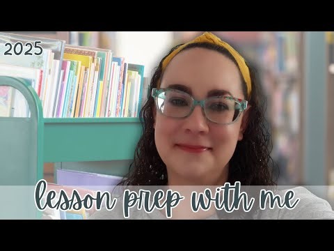 LESSON PREP WITH ME ✂️📚 | getting ready for a new week in the library