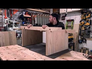 Building a Modern Red Oak Bench // Free Plans Available