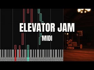DOORS Roblox OST: Elevator Jam - Piano Tutorial - MIDI