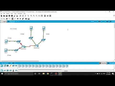 11.9.3 - Packet Tracer - VLSM Design and Implementation Practice