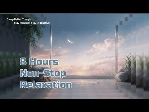 8 Hours of Relaxing White Noise for Deep Sleep & Stress Relief - White Noise Black Screen 432 Hz LPF