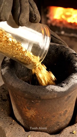 Hidden Gold Vein Inside Solid Quartz ✨ | Revealing Natural Gold from #geology#satisfying #asmr