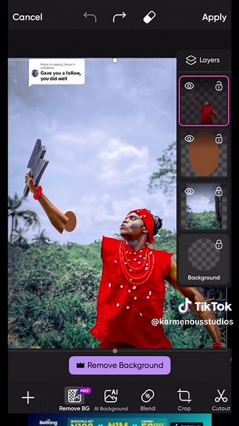 Replying to @ogbuji_favour Thank you for the support Family you requested for the step by step tutorial here you have it . Software used Lightroom and picart #PhotoEditing #LightroomTutorial #PicsArtMagic #photography #karmenousStudios