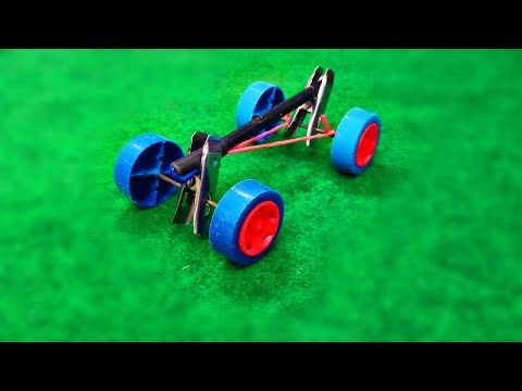 How to make a simple car without motor || DIY car in 5 minutes | science project