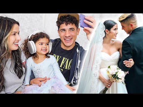 3 Year Old Daughter REACTS To Our WEDDING VIDEO.. EMOTIONAL 😢