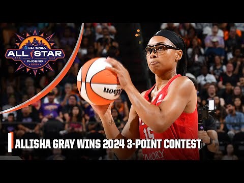 Allisha Gray defeats Jonquel Jones to win the 3-Point Contest 🏆 | 2024 WNBA All-Star