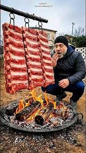 Mouthwatering Beef Rib Feast 🔥 #food #cooking #meat
