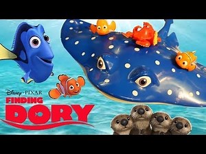 New FINDING DORY Toys Disney Finding Nemo 2 Mr Ray, Otters, Destiny, Hank & Bailey Playsets