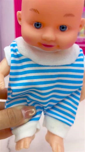 Satisfying With Unboxing Doll Bathroom Set Toys, ASMR Video #shorts