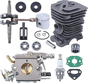 38 Mm Crankshaft Cylinder Carburetor Kit For Husqvarna 137 142 136 141 Chainsaw Parts 530069940,530 02 97 94, 530029794, 530071987, 530056363, 530055128