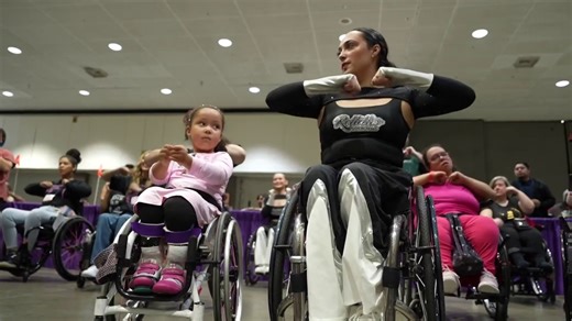 Wheelchair dancing team inspires others with dreams of performing