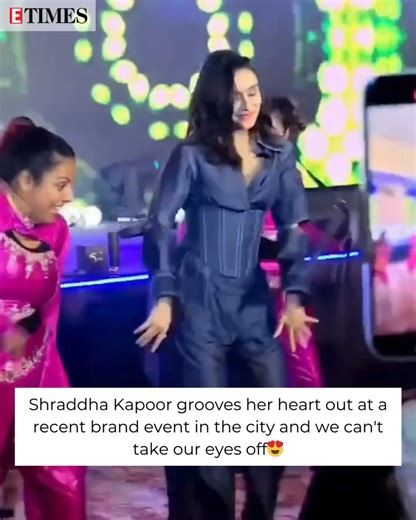 24K views · 191 reactions | #ShraddhaKapoor captivates the audience with her energetic dance moves at a recent city brand event, leaving us all enchanted!  | ETimes | Facebook