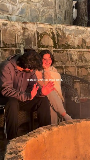 ‎فاطمہ ابوبکر خان‎ on Instagram: "Thats how literally i am after telling my gang “mard chakkar matlb maut se takkar” 🥹 (couple, winters, bonfire, desi, reels, love, explore, pakistani)"