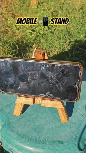DIY Wooden Mobile Stand 🛠️📱 | Creative Craft Idea# diy #art trending shorts #craft