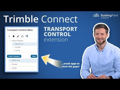 Trimble Connect Transport Control extension