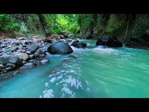 Clear river water sounds for inner peace