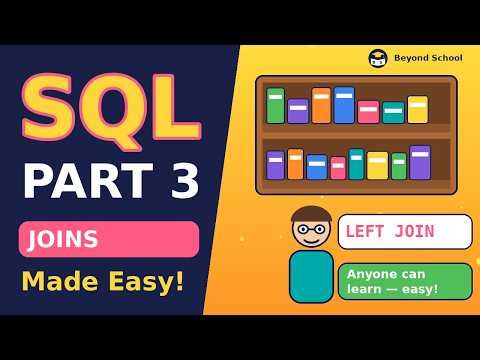 SQL Part 3: Joins Explained Simply (INNER JOIN, LEFT JOIN & Keys) | Beyond School