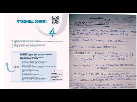 CBSE Notes for Class 12 Psychology chapter 4 Psychological Disorders –