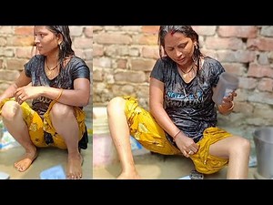 पानी में भीग गये | Desi Bhabhi Live Nahate Hue | Viral Desi Bhabhi | Bathroom Me Bhabhi | #bhabhi_ji