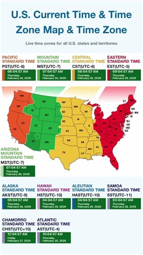 US Zone Map & Time Zone #usa #map #america