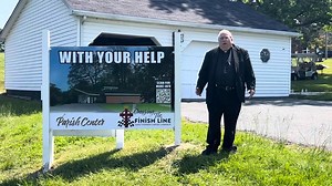 1.2K views · 38 reactions | We are off to an exciting start in our campaign to build a brand new Multi-Purpose Parish Center! Check out our website for updates, the video below as we unveil the sign showing the vision of the new building and help us cross the finish line today! https://ssparish.org/crossing-the-finish-line | Saint Stephen | Facebook